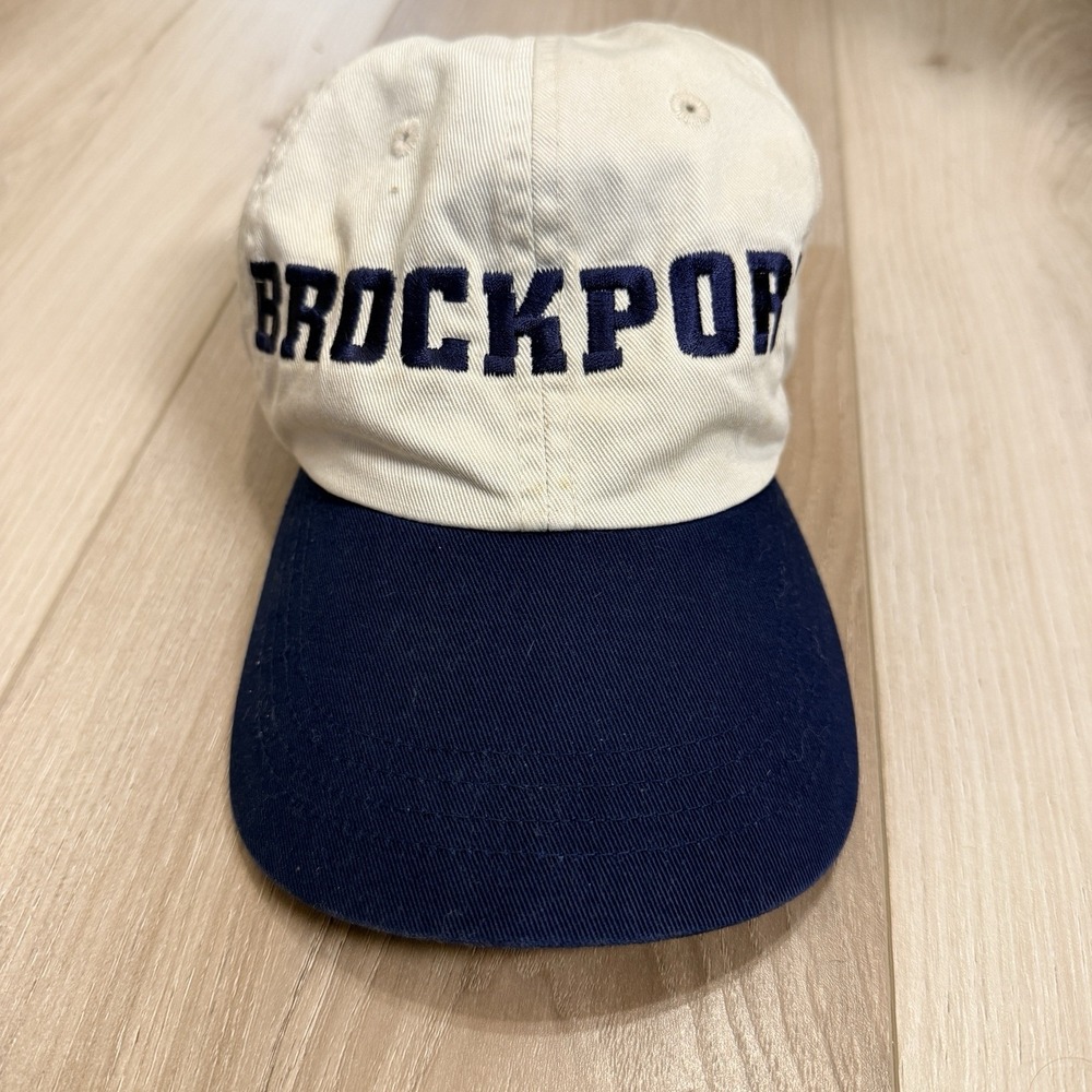 Vintage Brockport‎ Ball Cap Adjustable Hat Gear for Sports Embroidered Blue